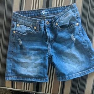 Seven for all mankind girls jean shorts